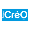 Logo du Groupe CréO sur fond bleu.